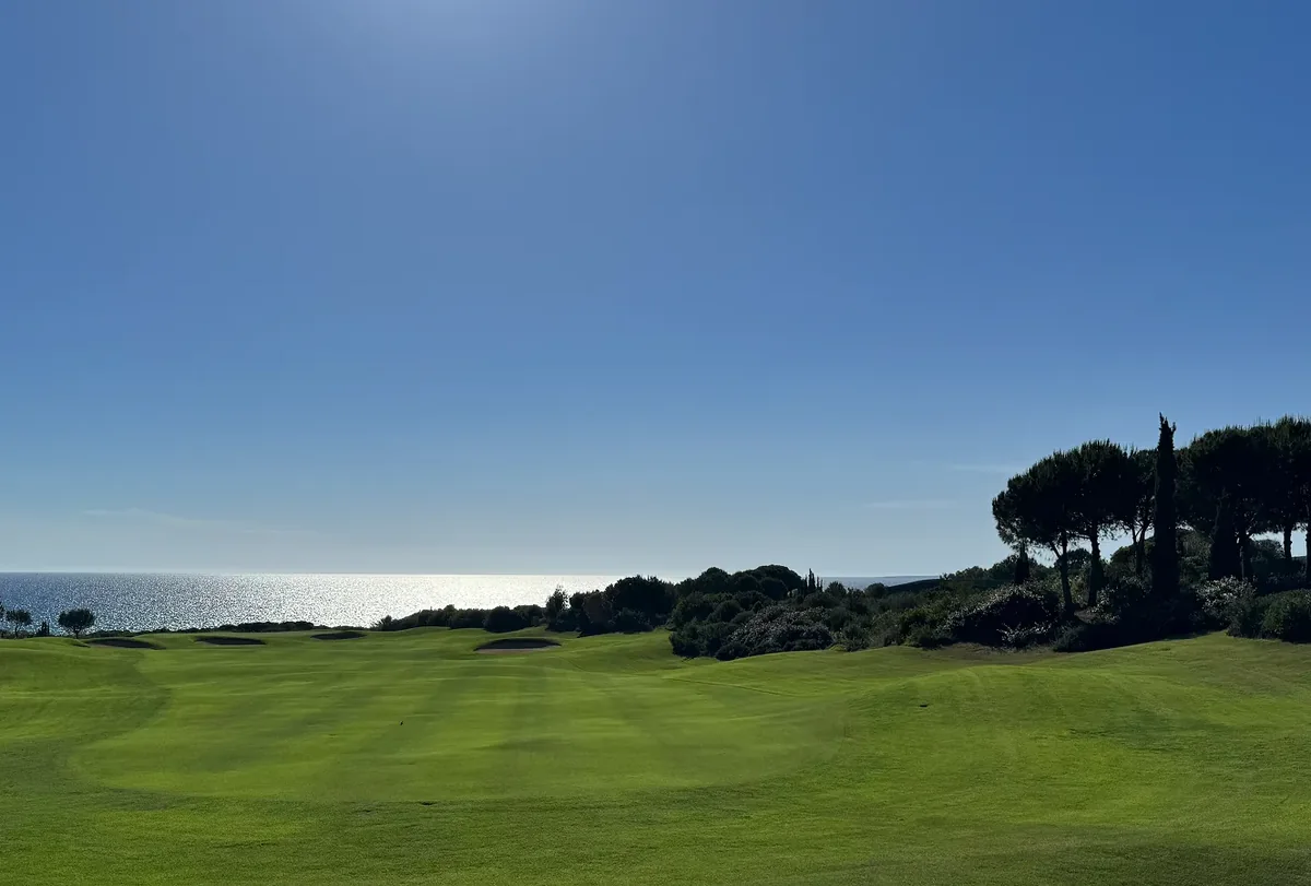Fairway and sea views at Costa Navarino
